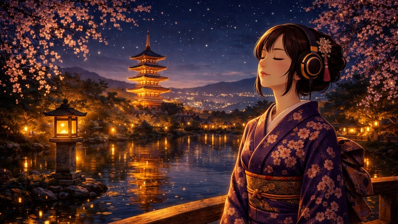 Lantern Night in Kyoto – Peaceful Japanese Ambient Music for Deep Relaxation | Zen Chill Music
