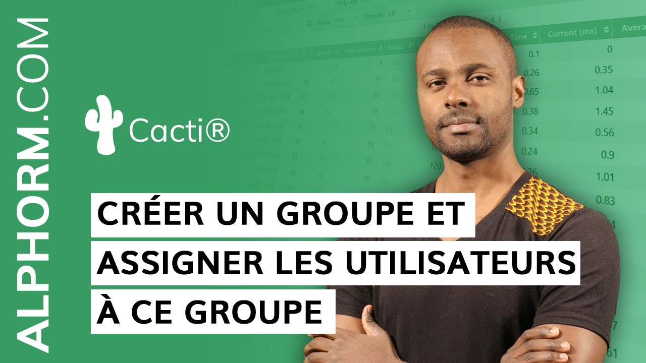 Formation Cacti : Créer un groupe et assigner les utilisateurs à ce groupe sous Cacti