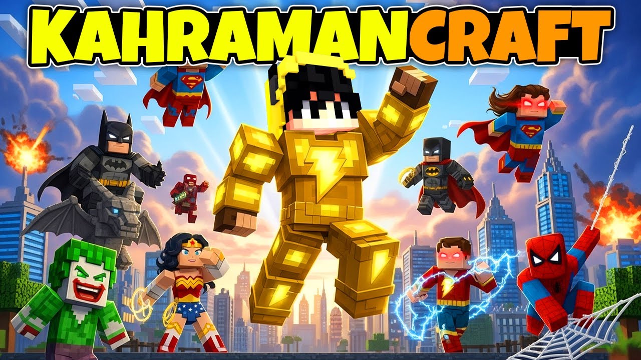 SÜPERKAHRAMAN OLDUM! | KahramanCraft | Minecraft | Bölüm 1