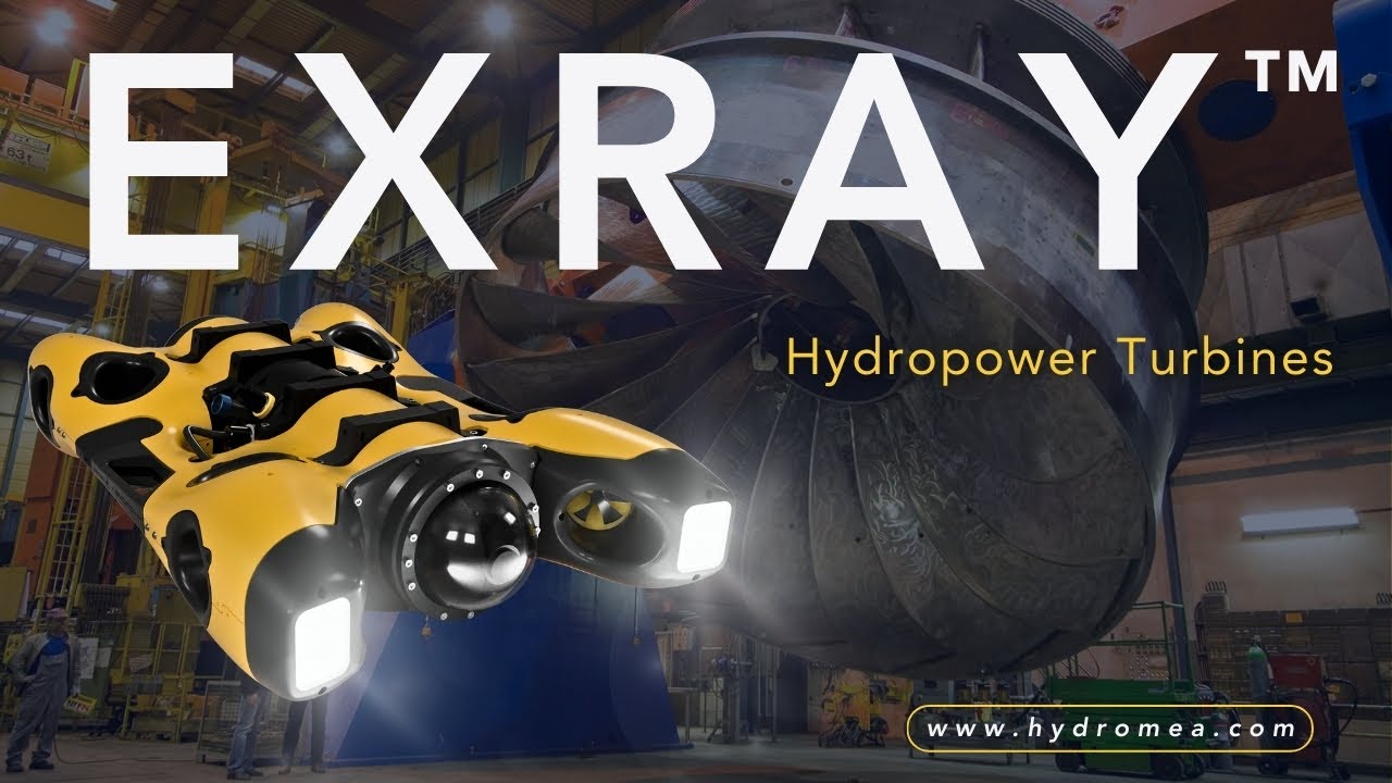 EXRAY&trade; in Action | Hydropower Turbines use case | Underwater inspection robot