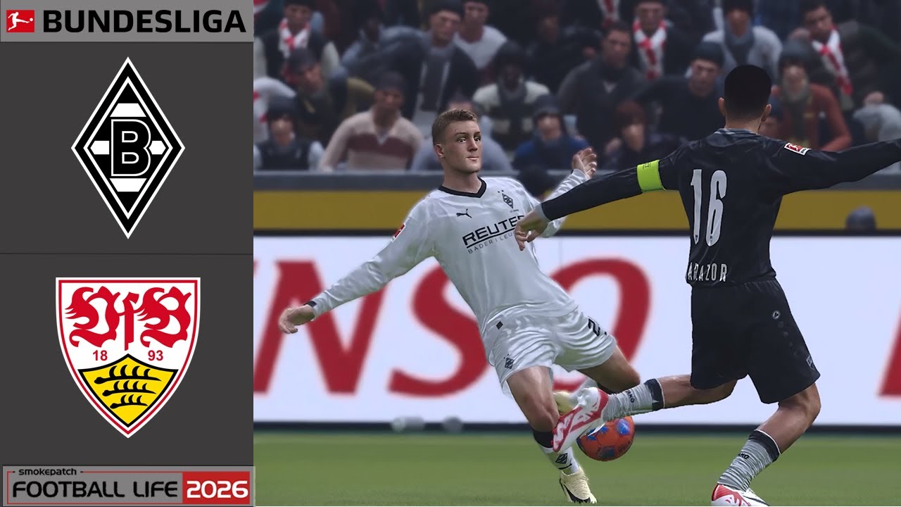 FL 26 | Bundesliga 25/26 | Borussia M`gladbach vs VfB Stuttgart | Realistic MODs | Full Match | PC