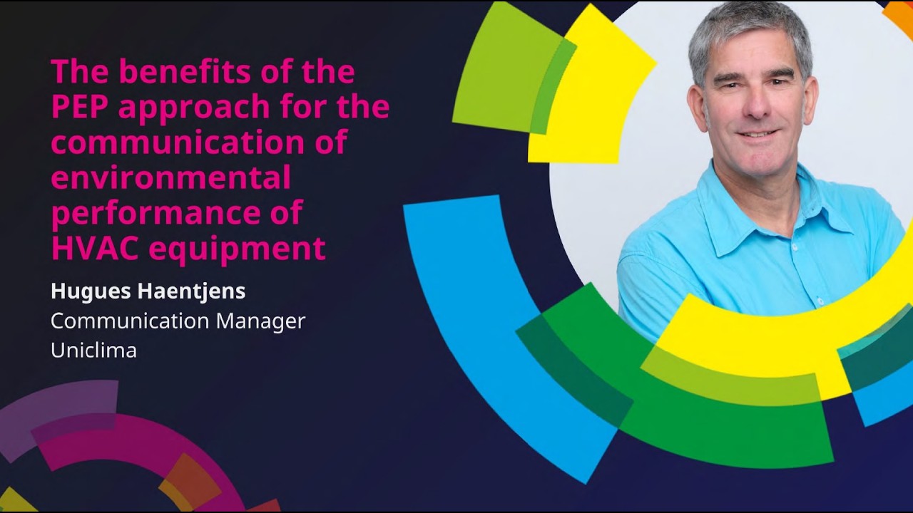 Eurovent Seminar on Sustainable footprints: Hugues Haentjens – Benefits of the PEP approach