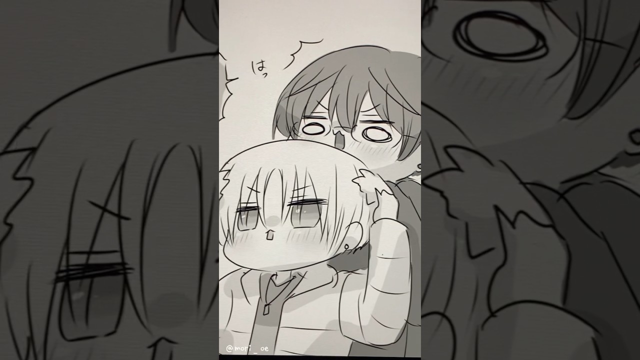 髪を切る。#律凪 #創作BL #創作 #BL #創作漫画