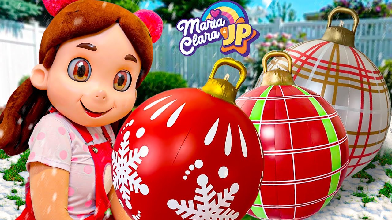 Maria Clara e JP fazem uma decora&ccedil;&atilde;o especial de Natal 🎄Christmas Video For Kids