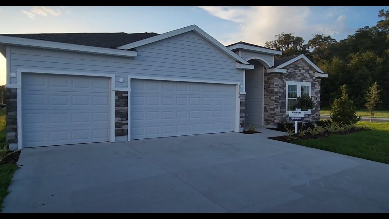 New Tradition Series Model Home - The Destin - by D.R. Horton.  Avalon Woods, Newberry, Florida
