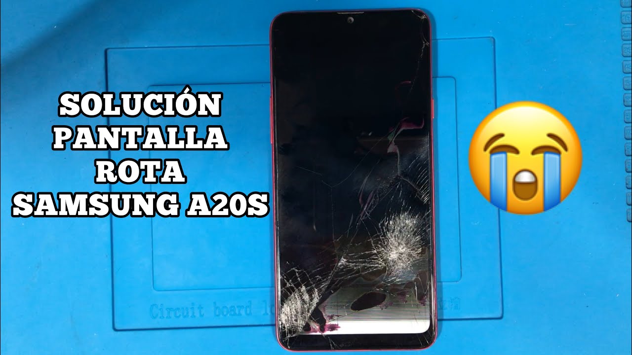 Destapar y Reparar Samsung A20s Pantalla Rota Tinta regada