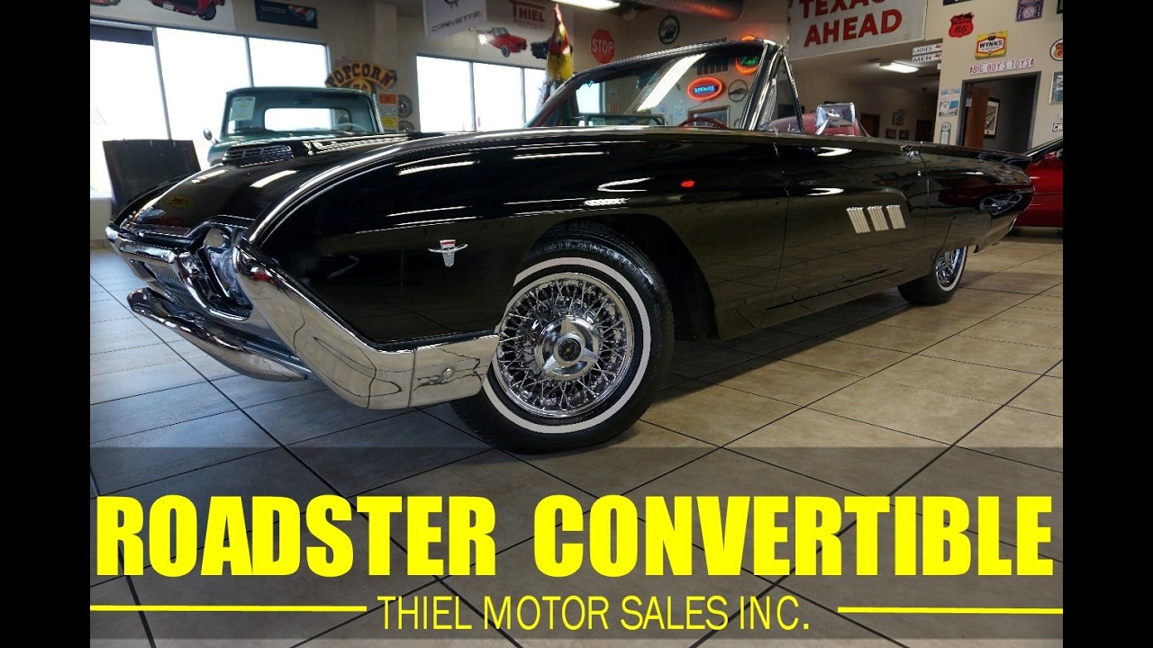 RESTORED 1963 Ford Thunderbird Convertible Roadster 390 V8 Automatic AC FOR SALE @ THIELMOTORS.COM