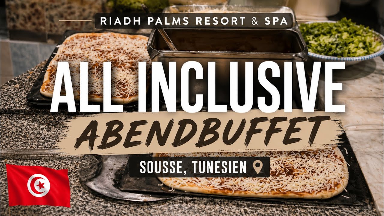 Abendbuffet | KOLACIA BUFET | 4⭐️ Riadh Palms Hotel in Sousse 🇹🇳 | All Inclusive | 2024