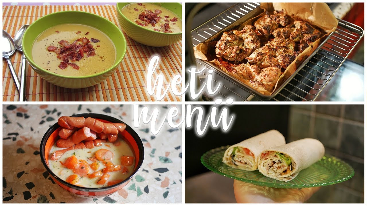 HETI MENÜ 3 + FOOD HAUL - recept ötletek egész hétre!