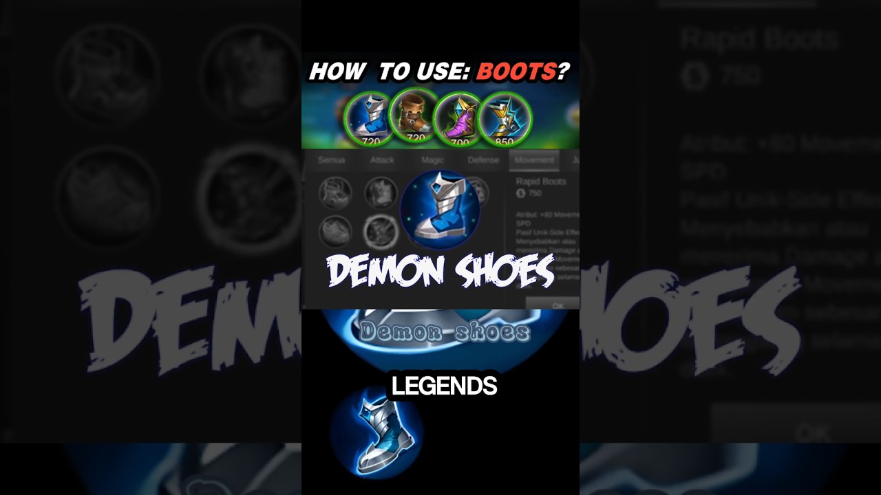 Mobile Legend Demon Shoes 😇 