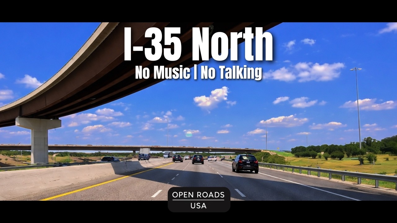 I-35 North Toward Dallas 4K | Salado to Belton (No Music)