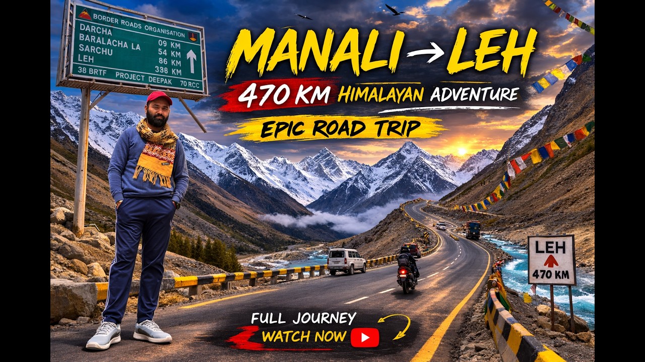 Manali to Leh Road Trip 2026 | World’s Most Dangerous & Beautiful Highway||
