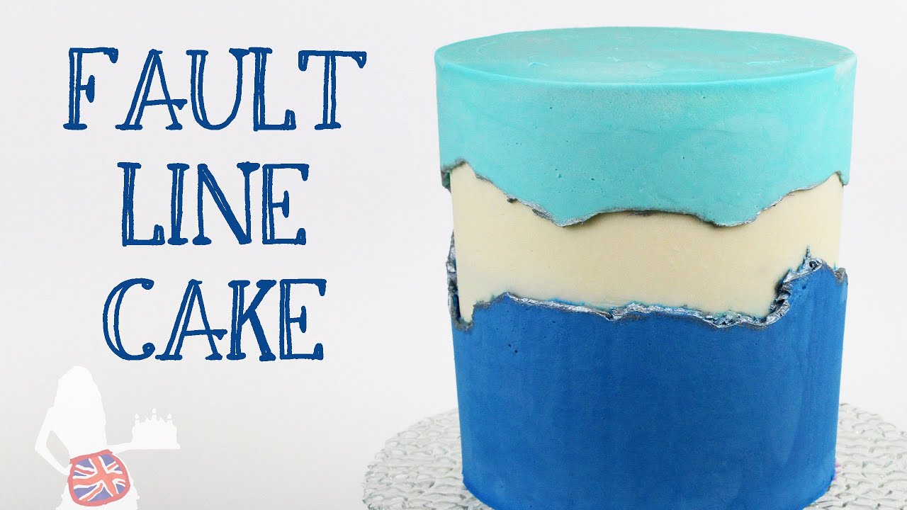 How To Make A Fault Line Cake (Divided Frosting Cake)