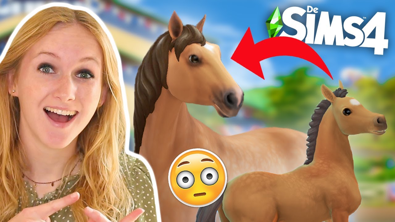 Mijn VEULEN wordt eindelijk een VOLWASSEN PAARD op de Sims 4! 😍❤️ *Serie*