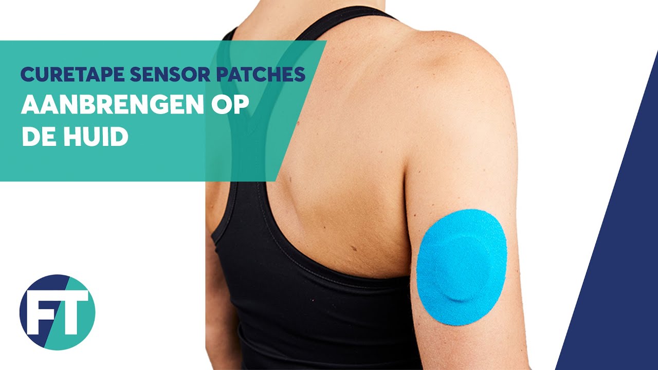 CureTape Sensor Patches aanbrengen op de huid | Diabetes Sensor Pleisters | FysioTape