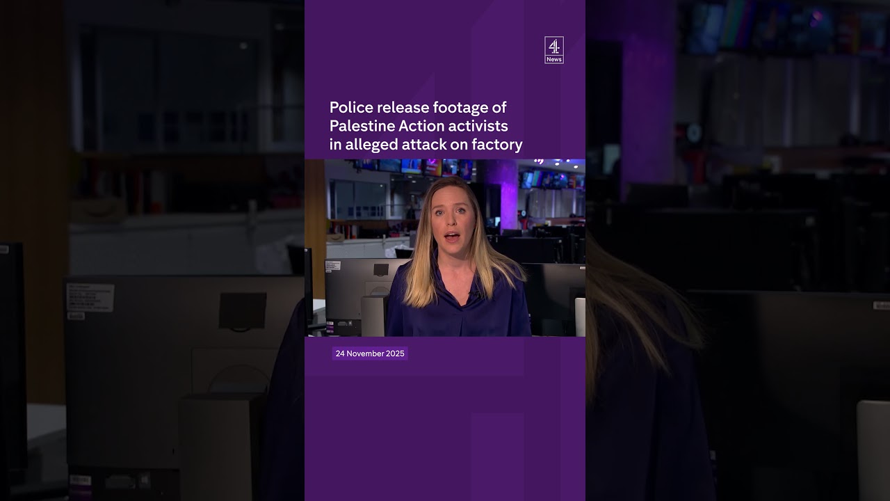 Police release footage of Palestine Action activists in alleged attack on factory