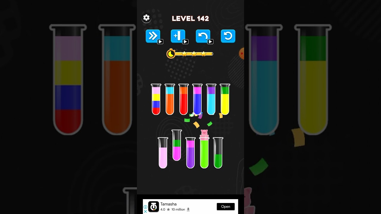 How to complete   142 water color sorting game Latest tricks 2023