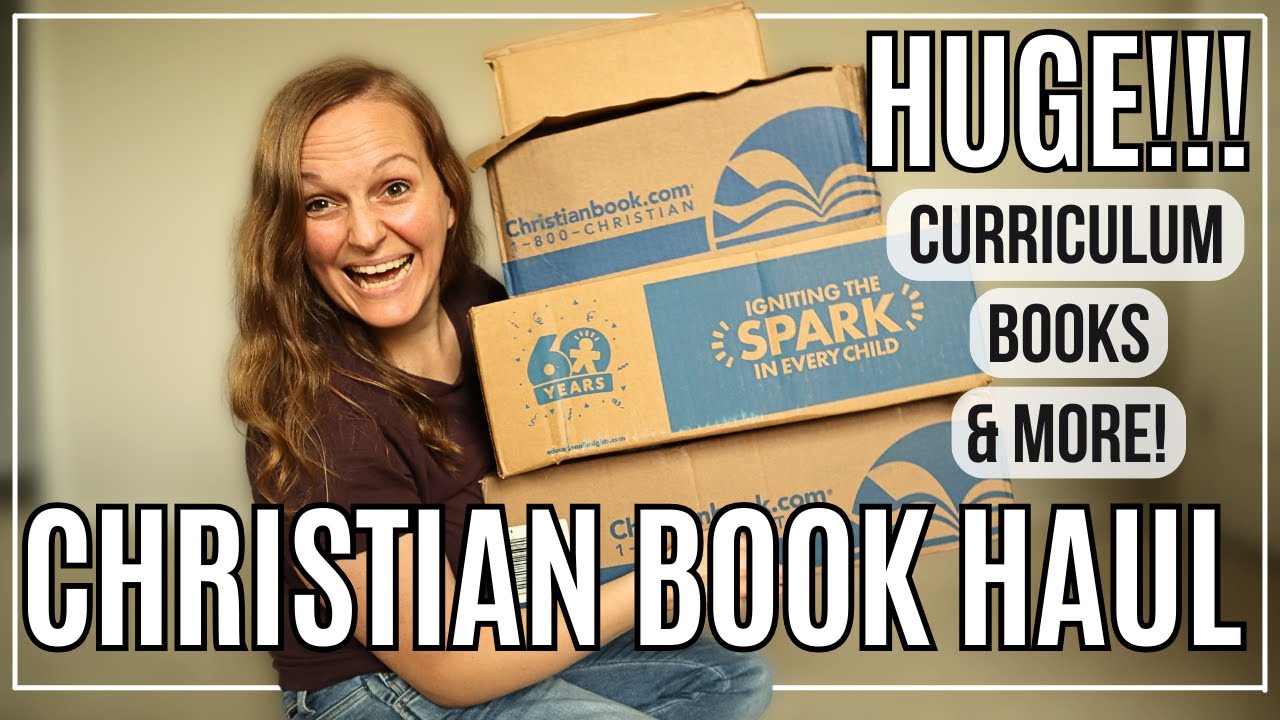 CHECK OUT MY *HUGE* CHRISTIAN BOOK HAUL | 2024-2025 Homeschool Curriculum Haul and Unboxing