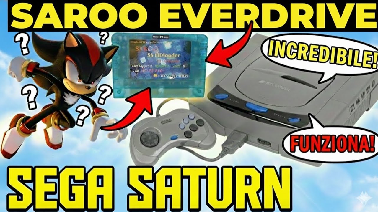 SAROO SEGA SATURN - IL TOP PER GIOCARE #retrogaming  #sega #saturn