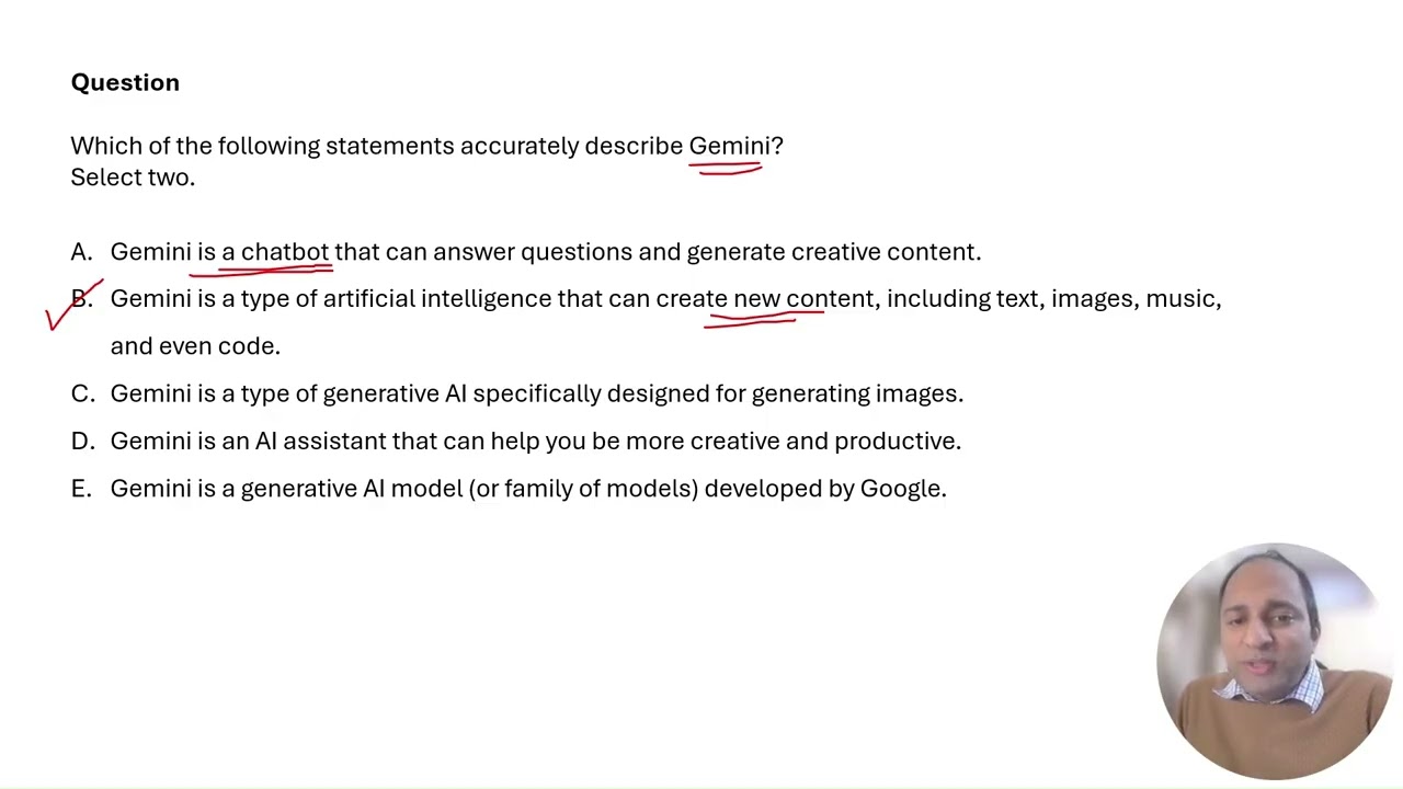 Part-1 [ 2026 ] Google Generative AI Certification Questions Explained (Beginner Friendly) | Gen AI