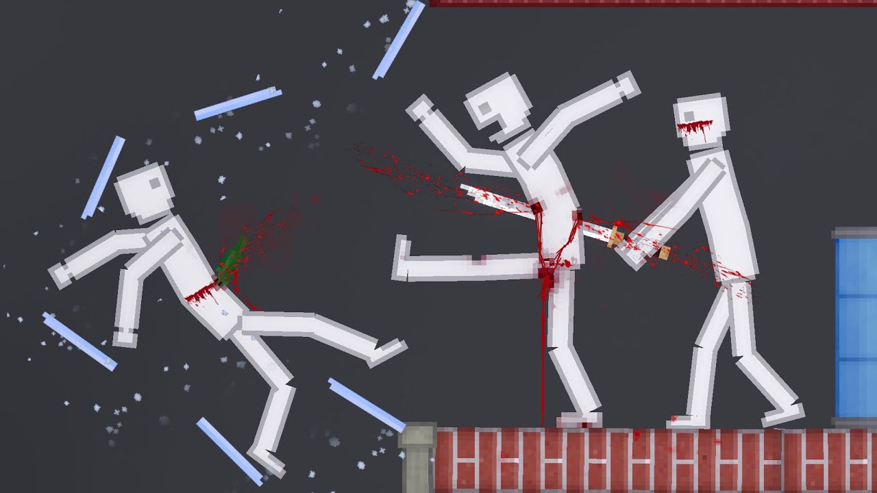 People Fight Each Other On Destructible Zone In People Playground
