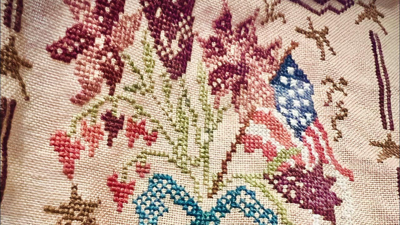 FlossTube 107: I Love My Wool Appliqué, New Starts & Progress on WIPs