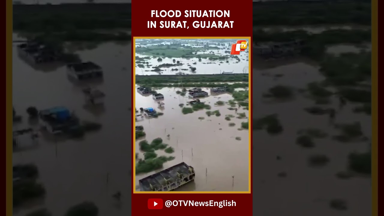 Drone View From Gujarat&rsquo;s Mangrol | Many Areas Reel Under Waterlogging & Flood-Like Situation