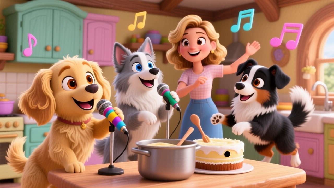 🍰🎵 Pat the Cake | Maggie the Border Collie | Baby Song for Toddlers 🐶🍼