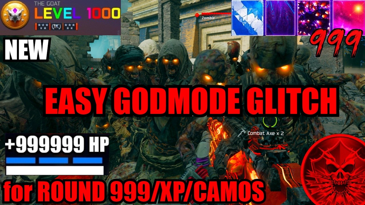 BROKEN *NEW* GOD MODE GLITCH REX INFERNUS! for ROUND 999/CAMOS/XP! BO7 ZOMBIES GLITCH! BO7 GLITCHES!