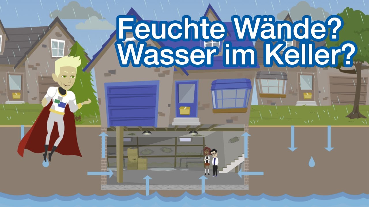 Feuchte W&auml;nde und Wasser im Keller? Die L&ouml;sung!