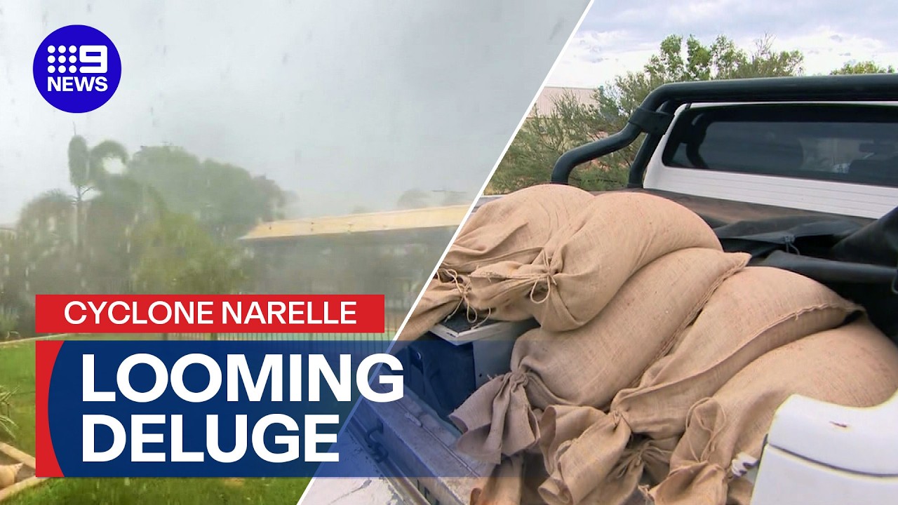 Cyclone Narelle declared Category 4 | 9 News Australia