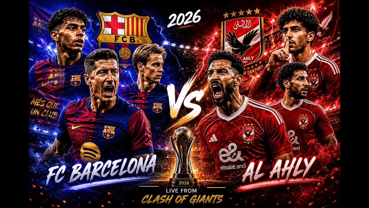 [LIVE] FC Barcelona vs Al Ahly SC - Joan Gamper Trophy 2026 - Full Match - Video Game Simulation