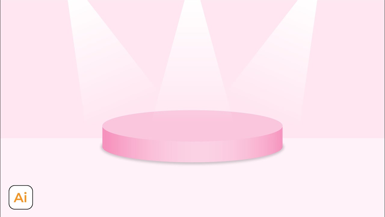 How to Make Podium Design - Adobe Illustrator Tutorials