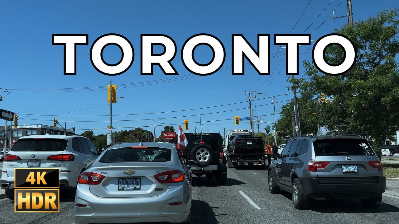 Toronto 401 Express to Yorkdale & Weston Drive | Scarborough to Wilson Ave | 4K HDR POV Drive