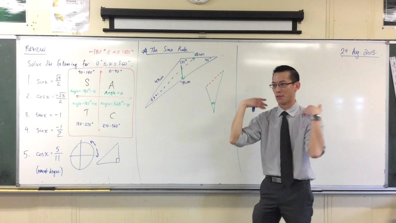 The Sine Rule (1 of 2: What does it actually mean?)