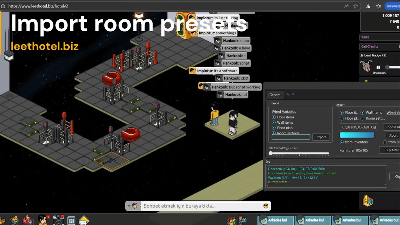 RoomPresets copying from Habbo to Holo/Retro & vice versa