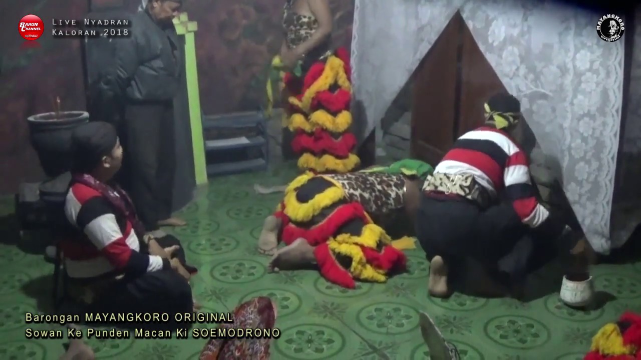 Ritual Angker Barongan MAYANGKORO ORIGINAL Sowan Ke Punden Macan Ki SOEMODRONO Nyadran KALORAN 2018