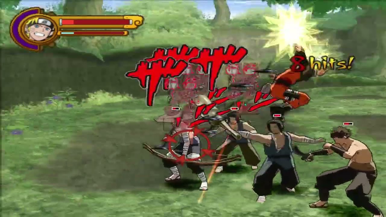 Battles in Master mode - Naruto Shippuden Ultimate Ninja 5 - PS2