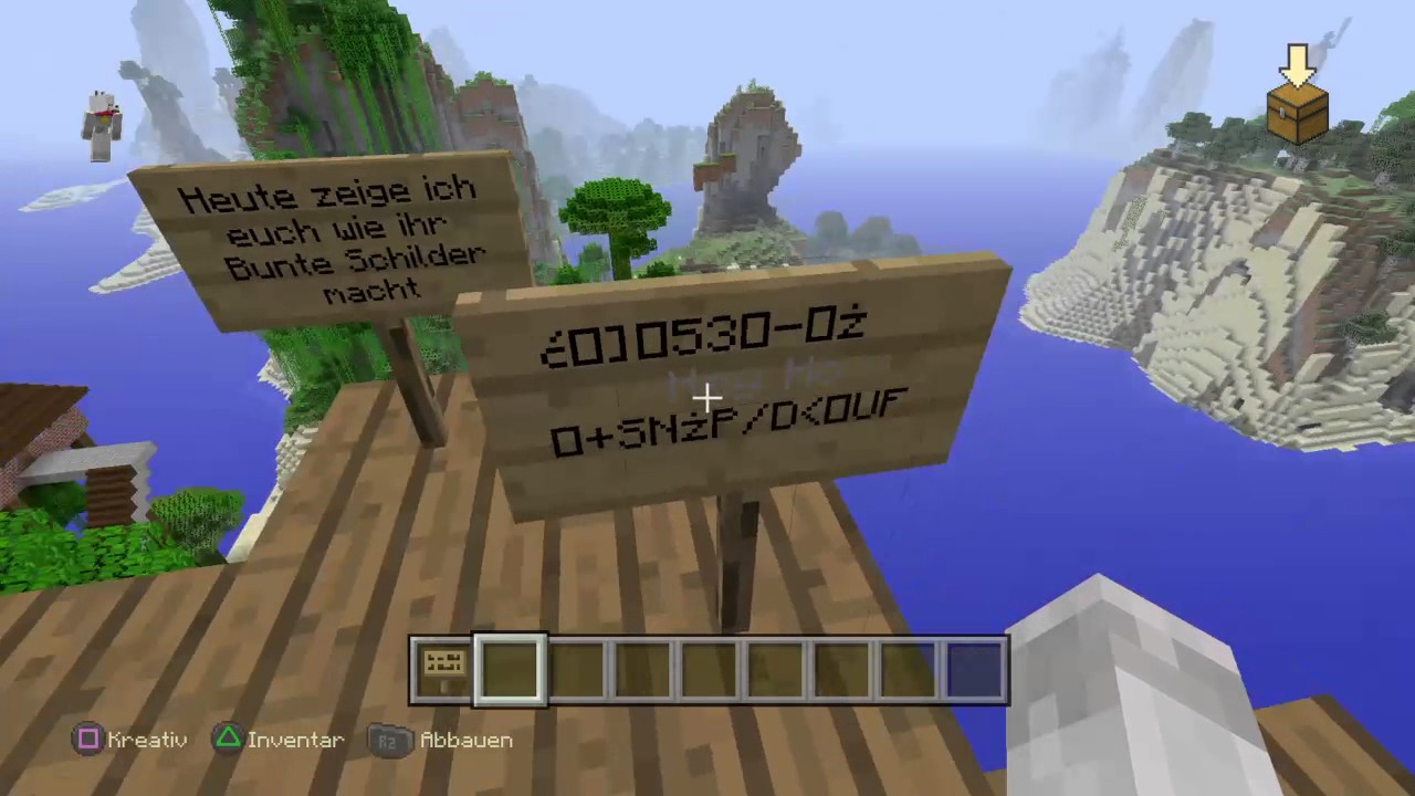 So macht man Bunte Schilder!!!!!!!!!!!! Minecraft #3