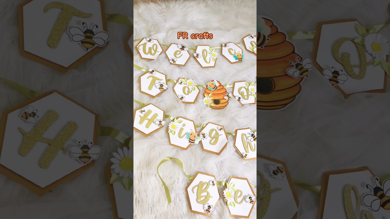 DIY craft welcome bunting #yt #handmade #love #song #music #crown #earn #earnmoney #bunting #craft