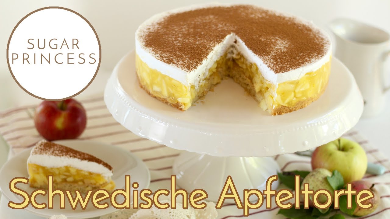 Himmlische schwedische Apfeltorte - vegan, einfach und schnell | Rezept von Sugarprincess
