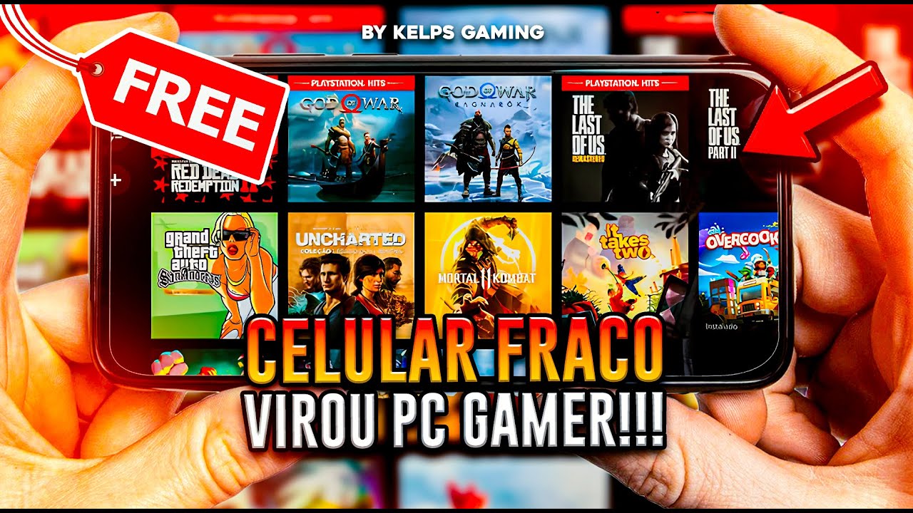 COMPROVADO: Como Jogar QUALQUER Jogo de PC e CONSOLE no Celular SEM Emulador!
