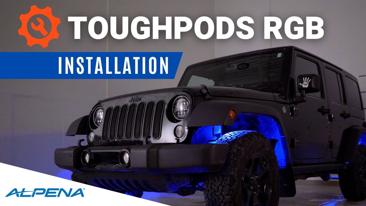 Install Toughpods RGB Rock Lights from Alpena
