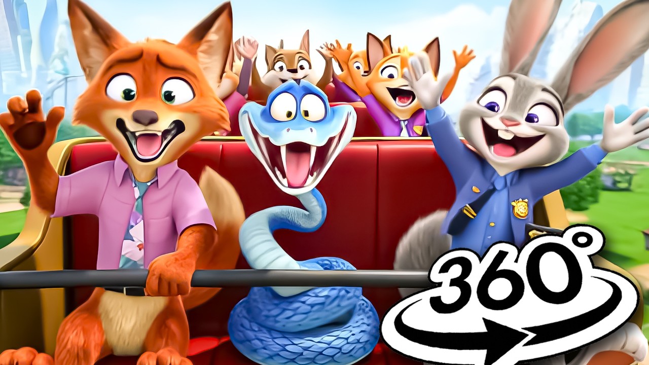 Zootopia 2 Try Everything Judy and Nick on the Fastest Roller Coaster Ever! 🎢🤣 in 360&deg; VR 4K