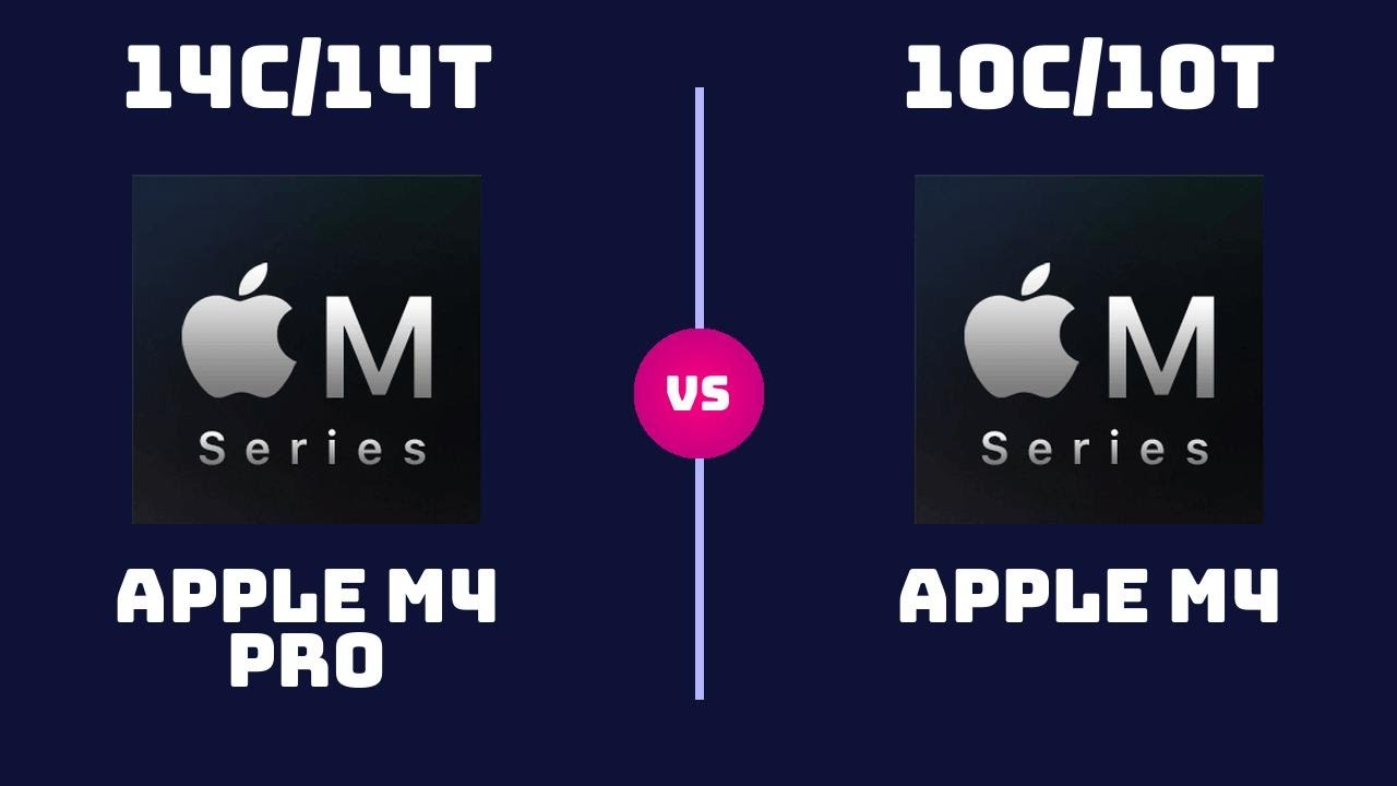 Apple M4 Pro (14-Core) vs Apple M4 (10-Core) &ndash; CPU Comparison