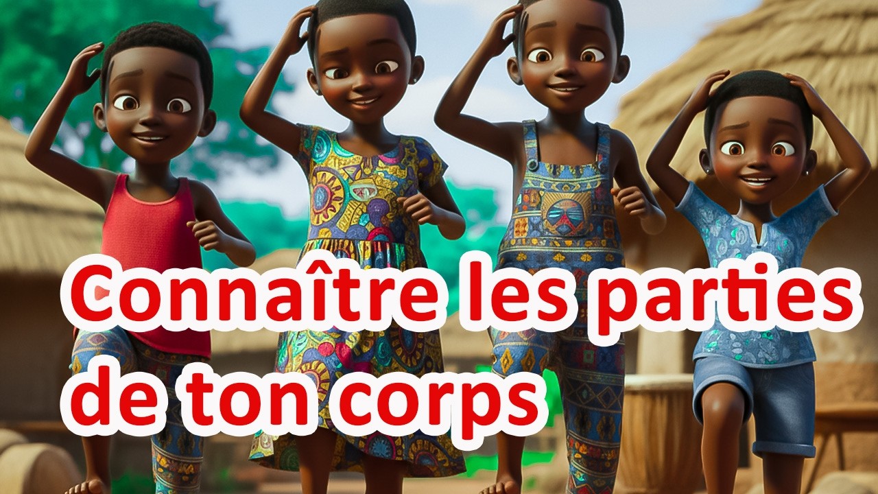 connaitre les parties du corp humain | B'ANGEL FRANÇAIS | Comptines avec bebe kameni |