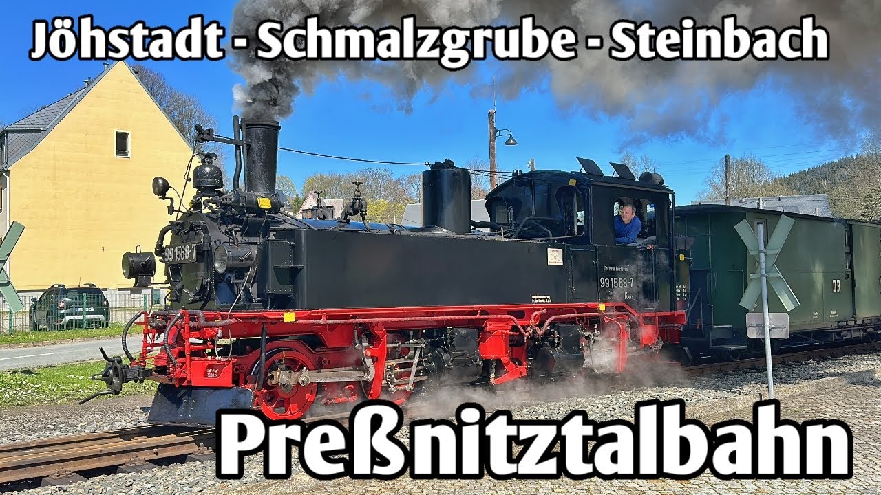 Preßnitztalbahn - Schmalspurbahn mit IV-K Dampflokbetrieb | Jöhstadt 2023