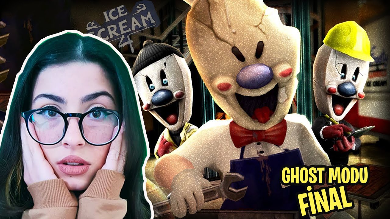 GİZEMLİ DONDURMACI GHOST MODU FİNAL ! ICE SCREAM 4 ROD'S FACTORY ENDINGS YENİ BÖLÜM EYLÜL LAL