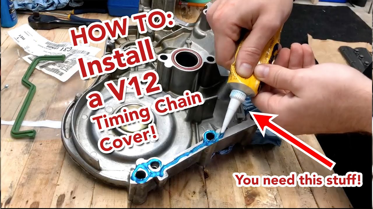 Installing Timing Chain Covers On A Mercedes M120 V12 Engine || Project SL600 Episode 6