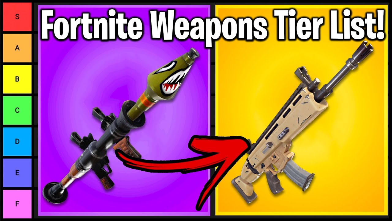 СПИСОК УРОВНЕЙ ОРУЖИЯ FORTNITE - РЕЙТИНГ ОРУЖИЯ В FORTNITE.